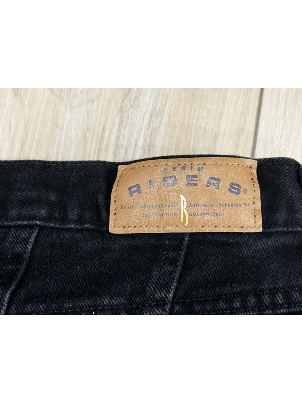 Vintage Y2K 2000s Women's Black Denim RIDERS Jeans 16 Petite Made in USA
